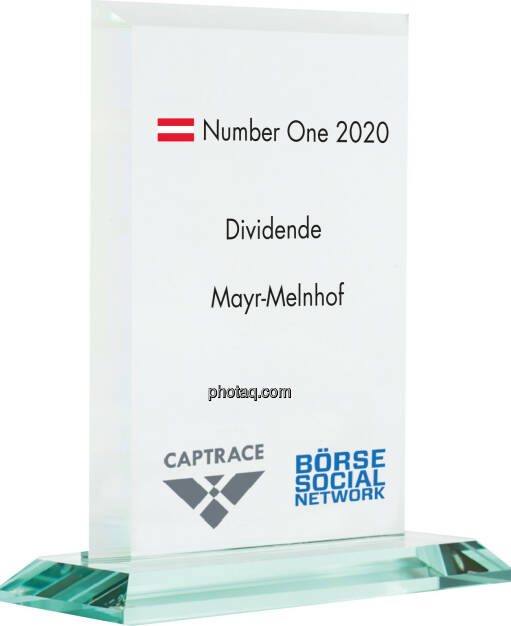 Number One Awards 2020 - Dividenden Mayr-Melnhof, © photaq (05.02.2021) 