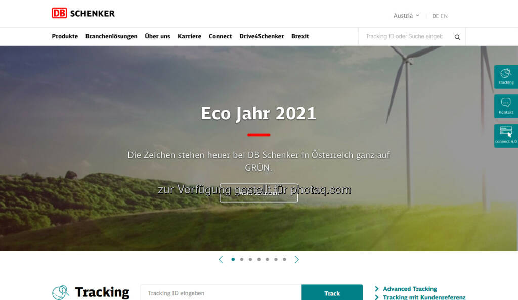 Schenker & Co AG (Bild: Screenshot Homepage Schenker Februar 2021) (07.02.2021) 