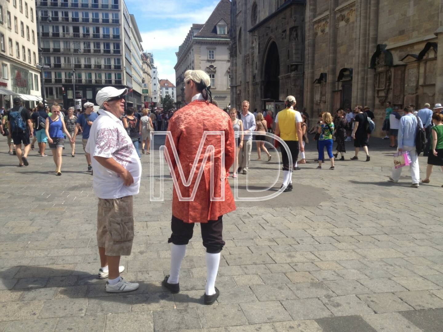 Stephansplatz, Mozart, Verkäufer