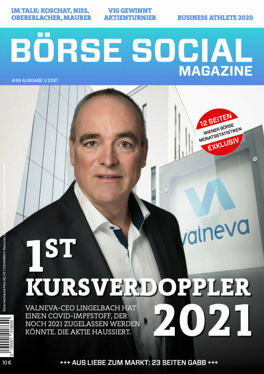 Magazine #49 - Jänner 2021: Thomas Lingelbach formte aus Valneva einen international wahrgenommenen Co-Player im Covid-Geschäft