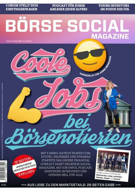 Magazine #34 - Oktober 2019: Coole Jobs bei Börsenotierten mit einer begleitenden Roadshow, die diesmal nicht von IR- sondern von HR-Experten bestritten wurde (19.02.2021) 
