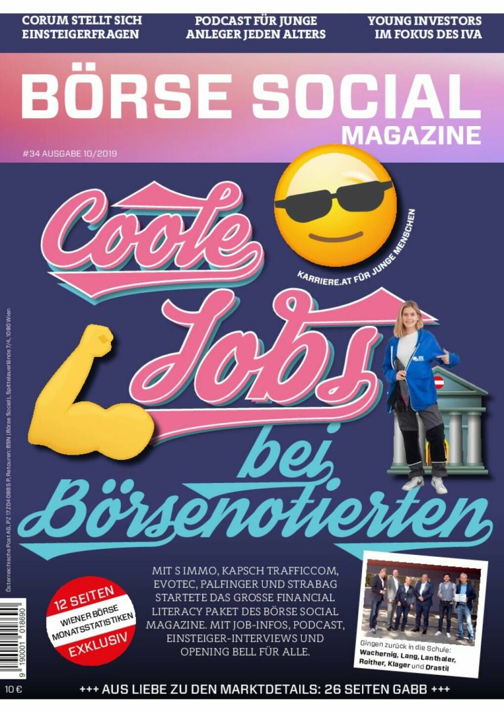 Magazine #34 - Oktober 2019: Coole Jobs bei B&ouml;rsenotierten mit einer begleitenden Roadshow, die diesmal nicht von IR- sondern von HR-Experten bestritten wurde