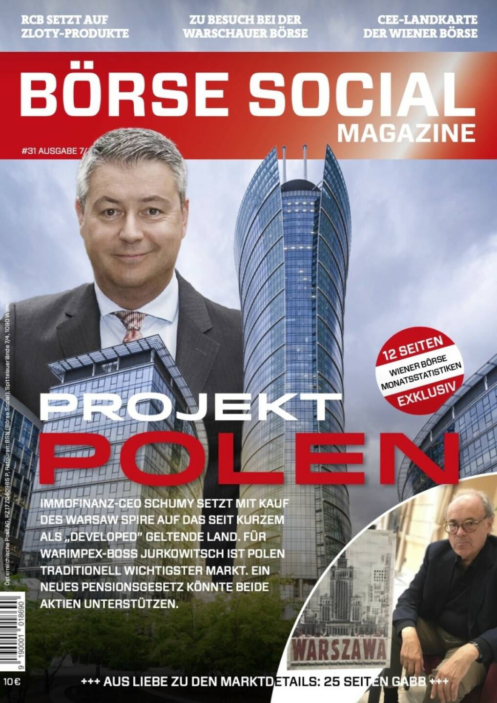 Magazine #31 - Juli 2019: Die Polen-Nummer mit Immofinanz und Warimpex. Kommt die Pensionsgesetzreform als Turbo für Warschau-gelistete Aktien?