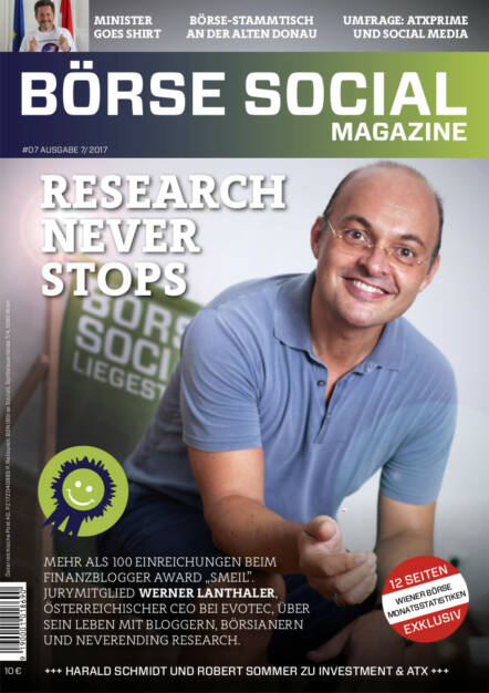 Magazine #07 - Juli 2017: Der Österreicher Werner Lanthaler machte aus der Hamburger Evotec eine europäische Erfolgsstory. Im BSN-Liegestuhl sitzend verriet er Zukunftspläne, die Strategie ist aufgegangen, weiß man heute  (19.02.2021) 