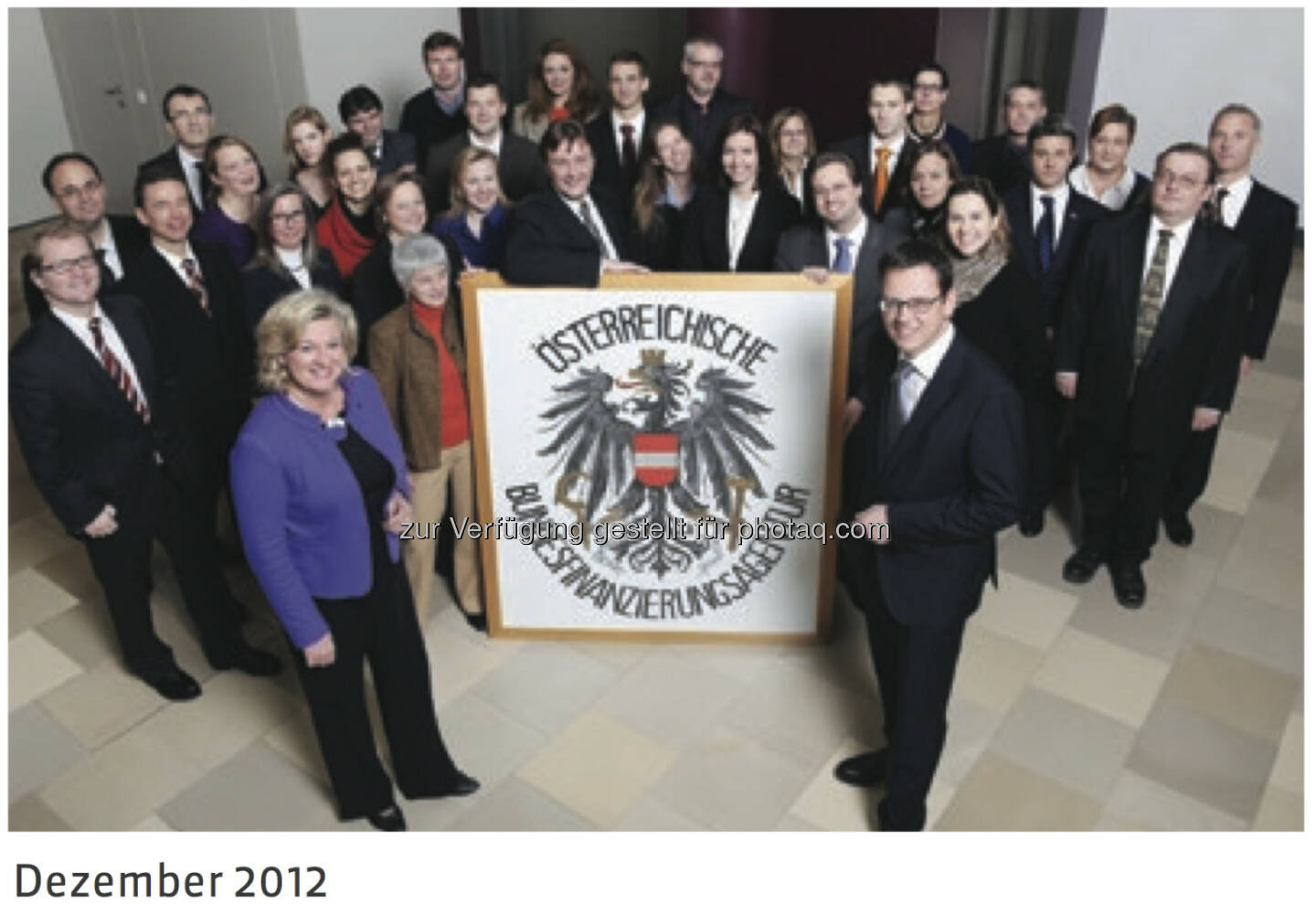 20 Jahre Österreichische Bundesfinanzierungsagentur: Team Ende 2012 - mehr unter http://www.oebfa.at/de/osn/DownloadCenter/Die%20OeBFA/OeBFA_Geschichte_web.pdf