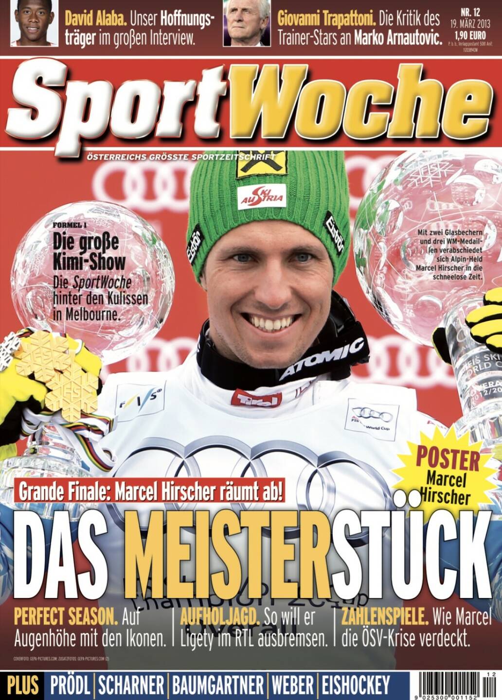 Sportwoche Nr 12, 19. März 2013: #sportgeschichte #sportwoche #19032013 @marcel__hirscher @marcelhirscher_ @da_27 @giovanni_iltrap @ted_ligety @sebastianproedl  Mehr unter http://www.sportgeschichte.at https://www.instagram.com/sportgeschichte.at/