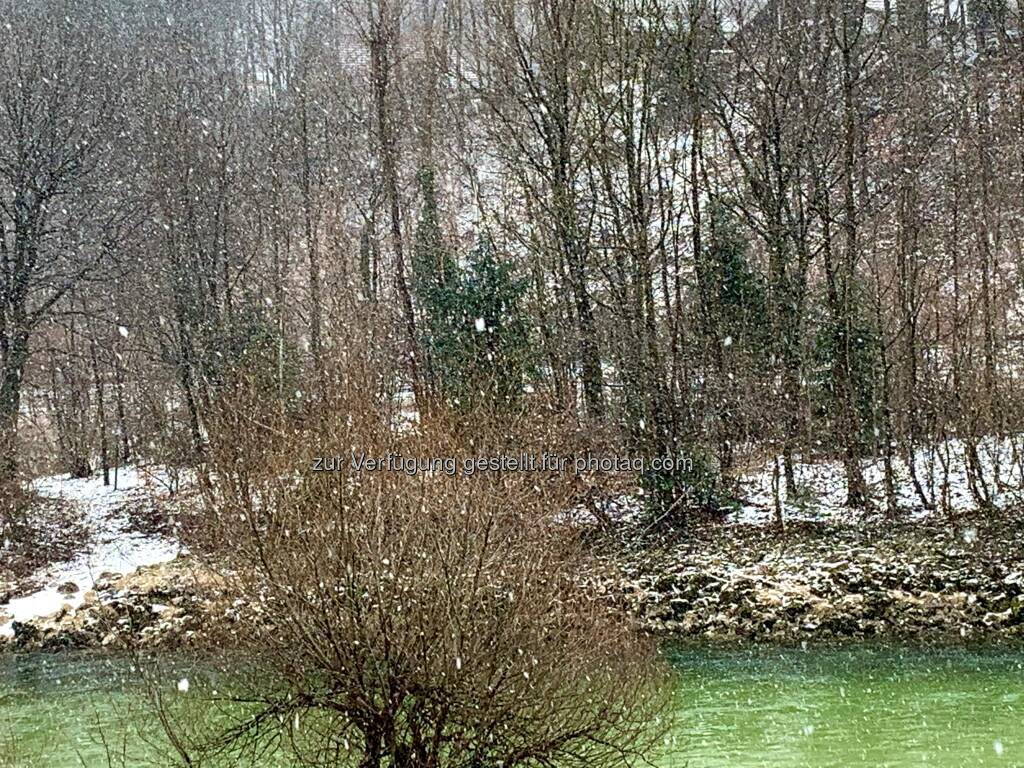 Foto aus dem Homeoffice von Paul Rettenbacher (Polytec) in Bad Ischl (18.03.2021) 