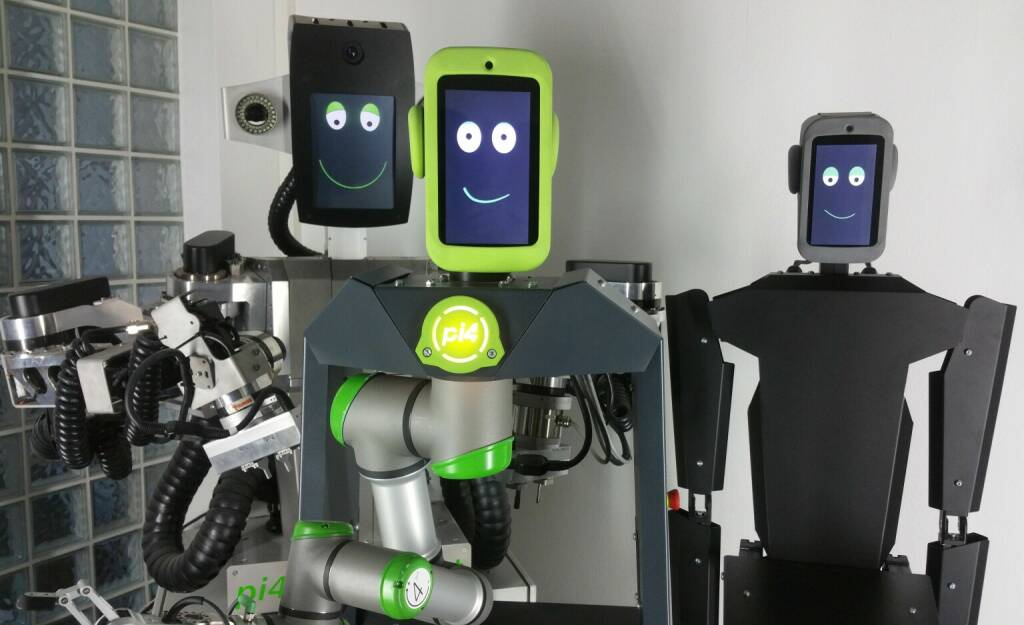 pi4 robotics GmbH: Circular Economy: IOSY - Roboter helfen ua. die Coronaregeln Händedesinfektion und Begrenzung der Kundenanzahl, im Einzelhandel, einzuhalten; Fotocredit: pi4 robotics GmbH, © Aussender (30.03.2021) 