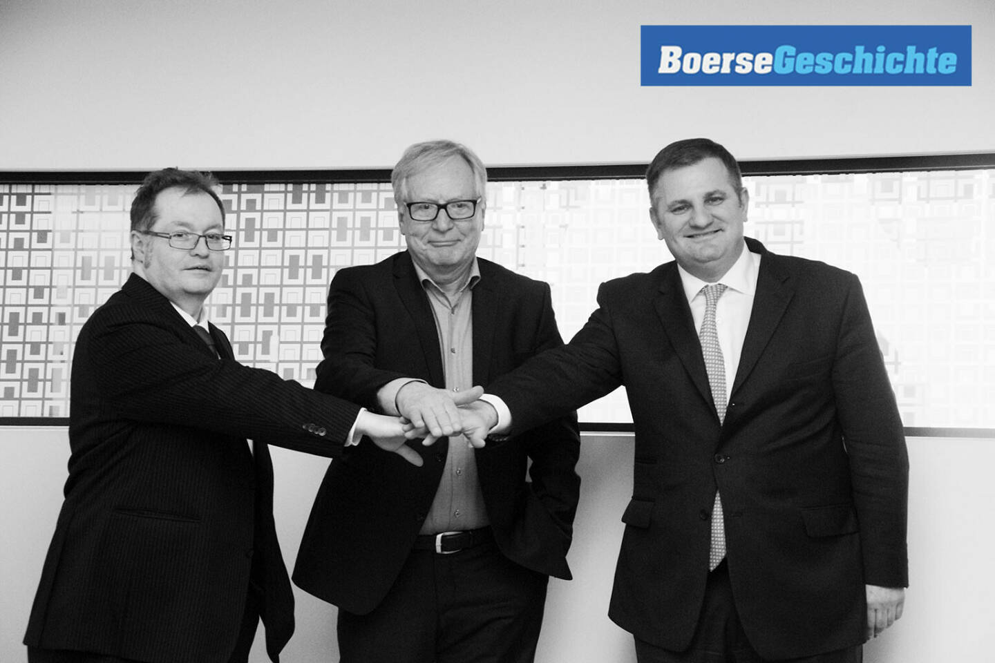 #boersegeschichte - Gregor Rosinger (Rosinger Group), Dietrich Bock (Dr. Bock Industries AG), Eduard Berger (Wiener Privatbank)