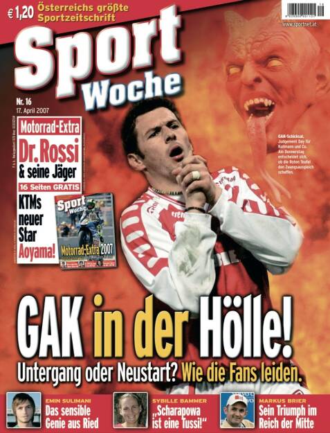 Sportwoche Nr 16, 17. April 2007 (10.04.2021) 