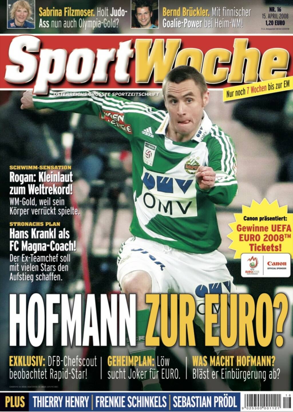 Sportwoche Nr 16, 15. April 2008