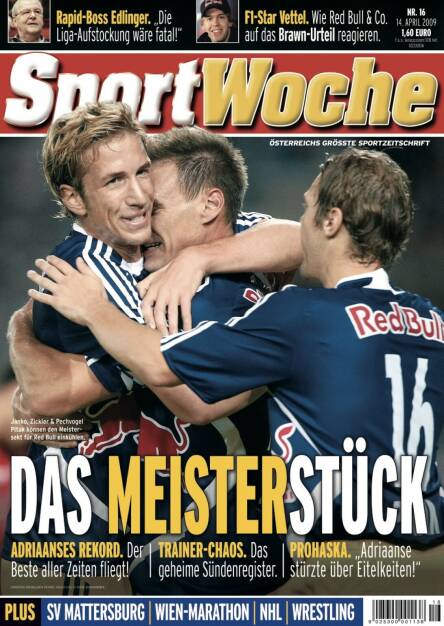 Sportwoche Nr 16, 14. April 2009 (10.04.2021) 
