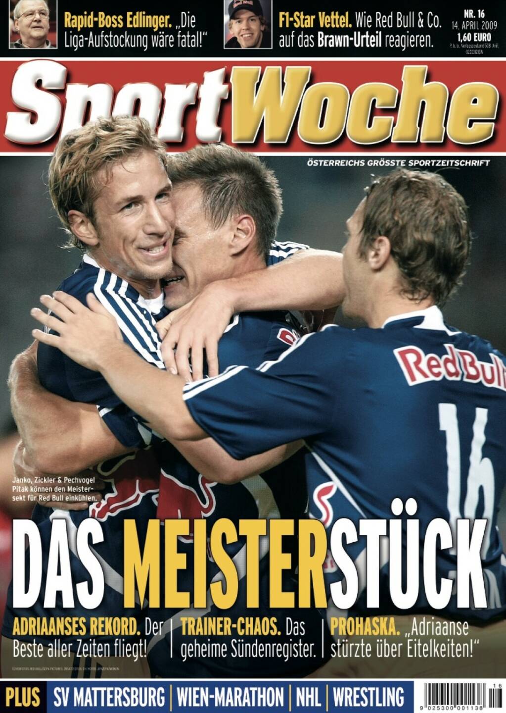 Sportwoche Nr 16, 14. April 2009