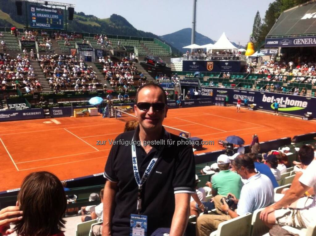 Erhard Salchenegger, Investor, beim bet-at-home-Cup in Kitzbühel (03.08.2013) 