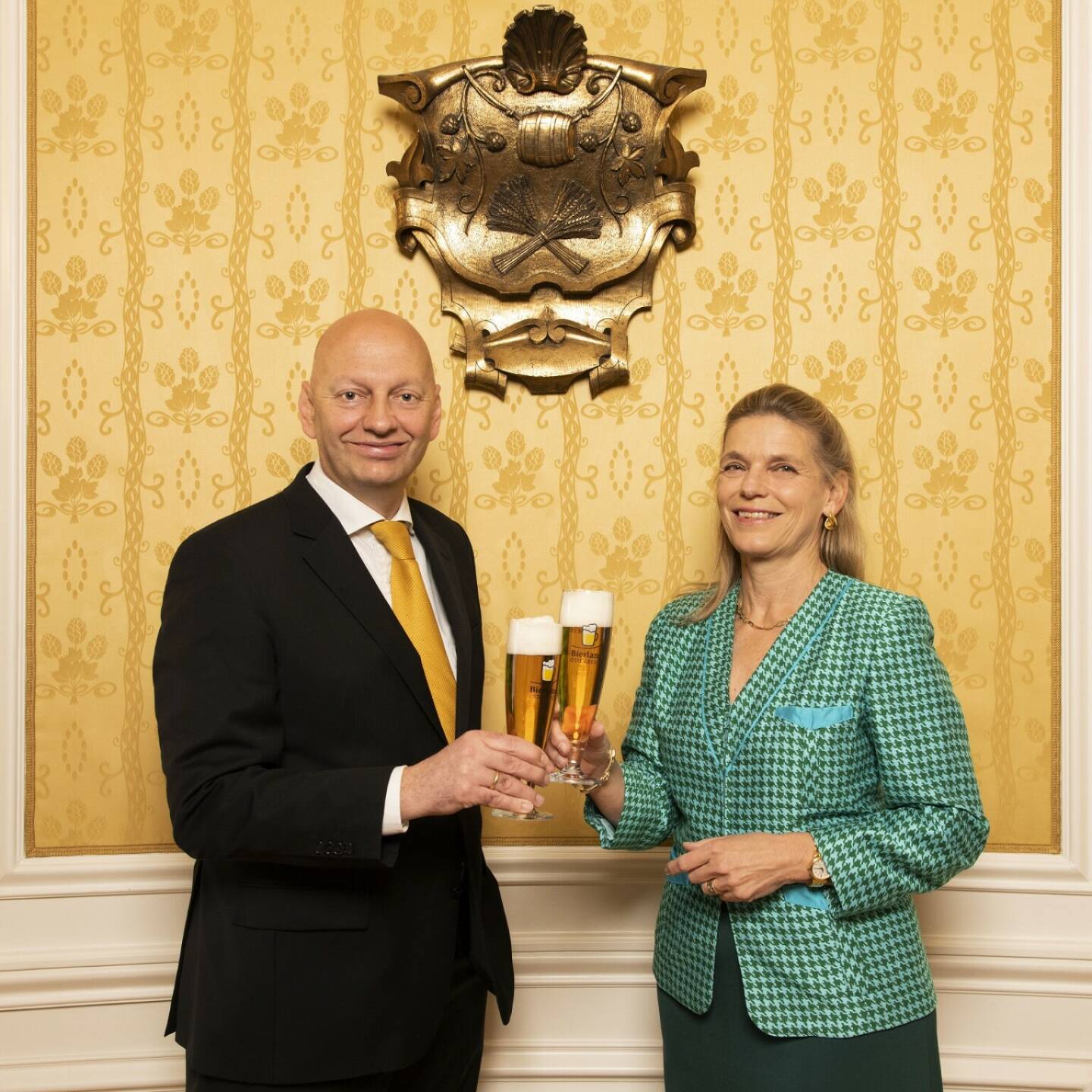 Wechsel an der Spitze des Österreichischen Brauereiverbandes - Jutta Kaufmann-Kerschbaum übergibt an Florian Berger die Geschicke der Interessenvertretung im Bierland Österreich, Fotocredit:Kurt Keinrath