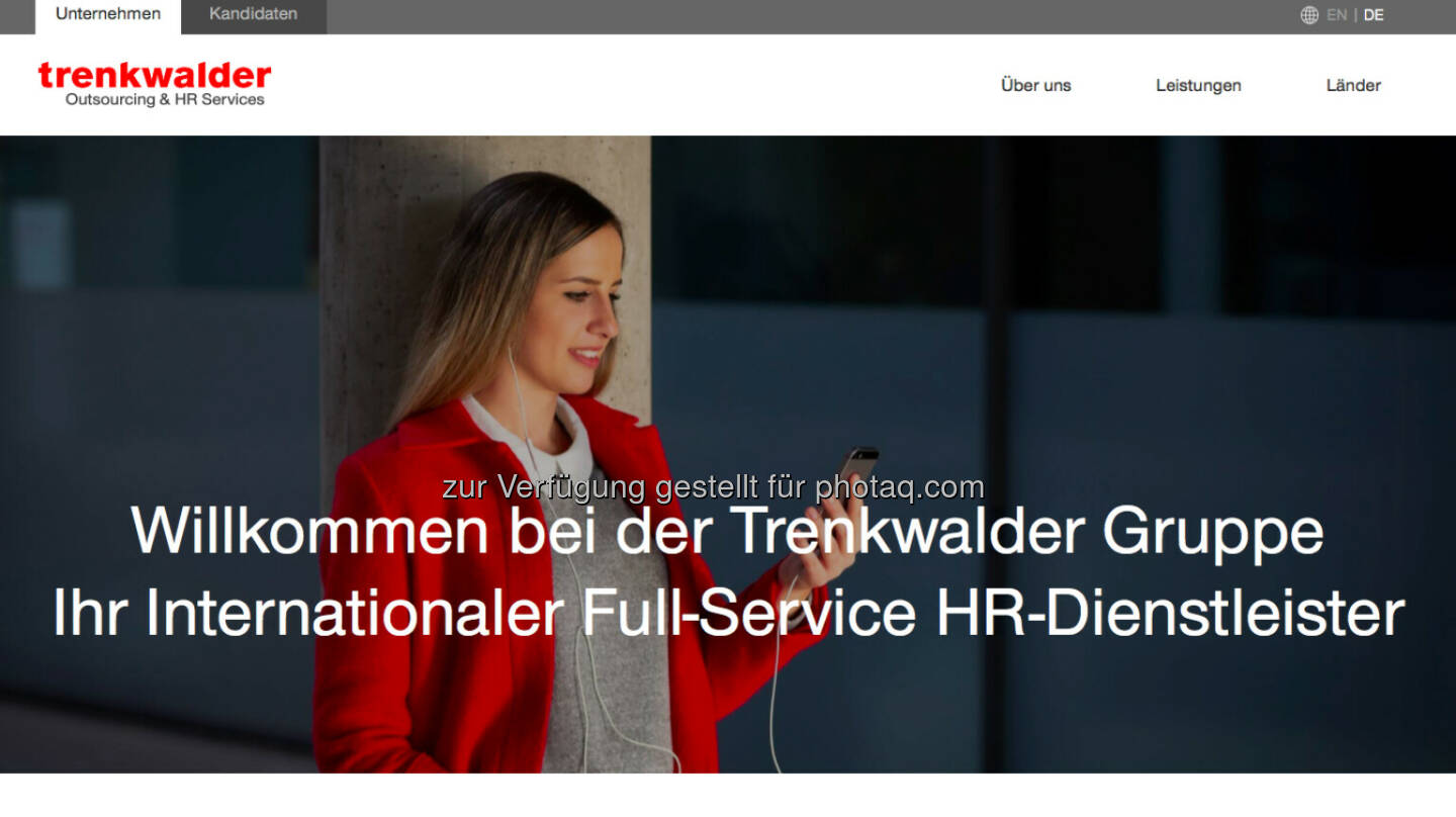 Trenkwalder Group AG (Bild: Screenshot Homepage Trenkwalder Group Mai 2021)