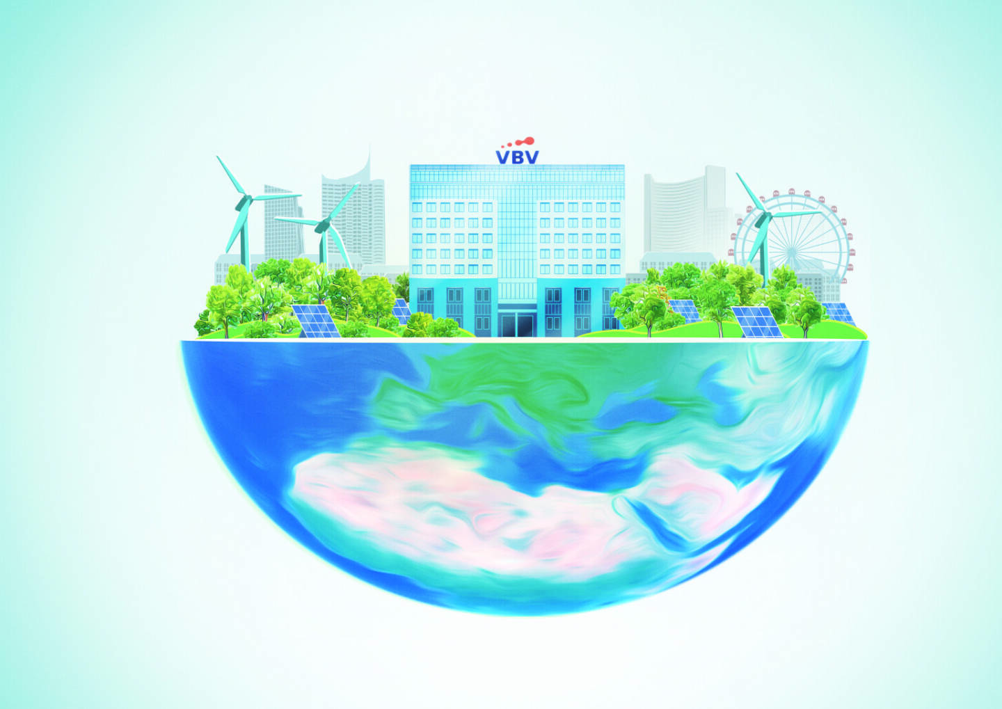 VBV-Betriebliche Altersvorsorge AG: Kampf dem Klimawandel: VBV reduziert ihren CO2-Fußabdruck weiter, Der relative CO2-Fußabdruck der VBV-Pensionskasse sank im Jahresvergleich 2019/2020 um 49 Tonnen auf nun 140 Tonnen CO2 je investierter Million Euro. Fotocredit:VBV / Beniamin Urbanek