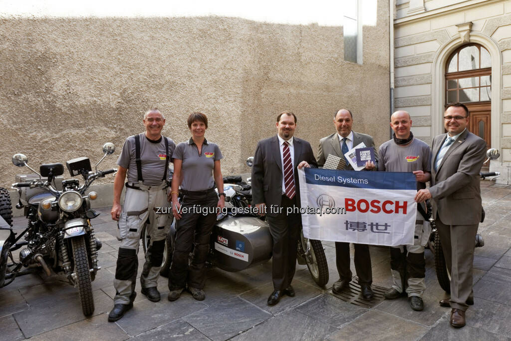 Frank Eichel (Bosch) reist 20.000 km mit dem Motorrad zum neuen Arbeitsplatz, von Wuxi in China nach Jihlava in Tschechien (Bild: Bosch), © beigestellt (05.08.2013) 