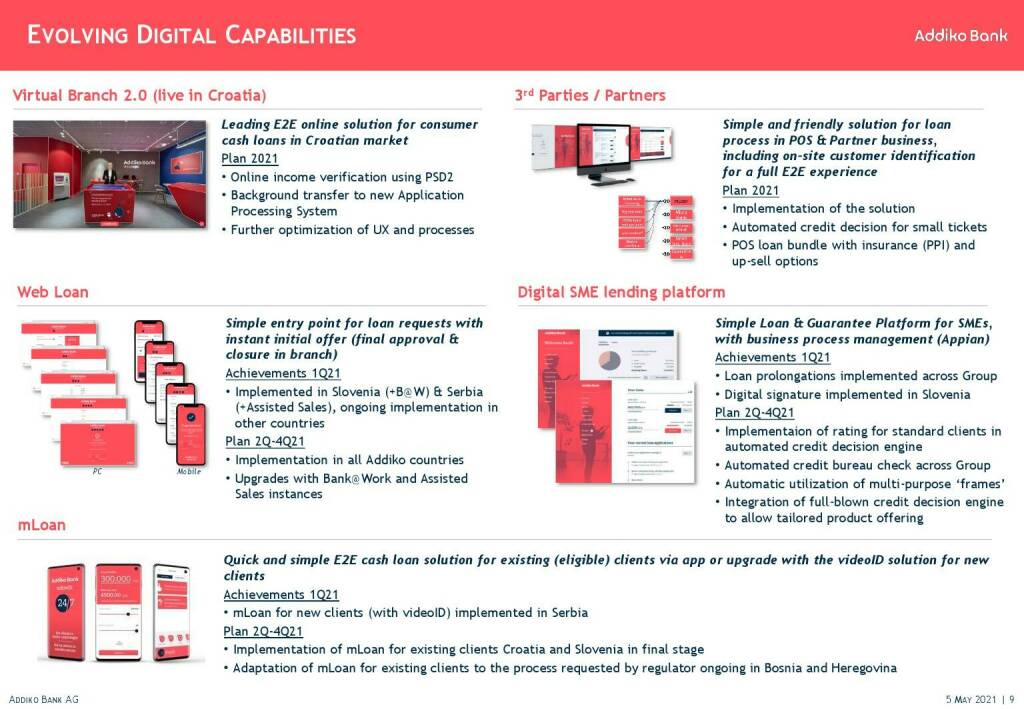 Addiko - Evolving digital capabilities  (11.05.2021) 