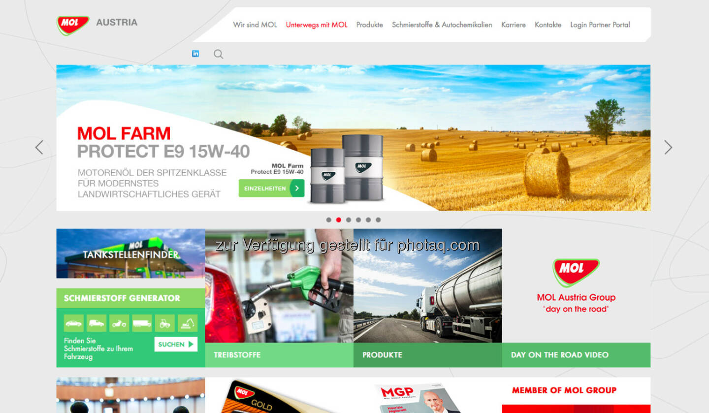 MOL Austria Handels GmbH (Bild: Screenshot Homepage mol Mai 2021)