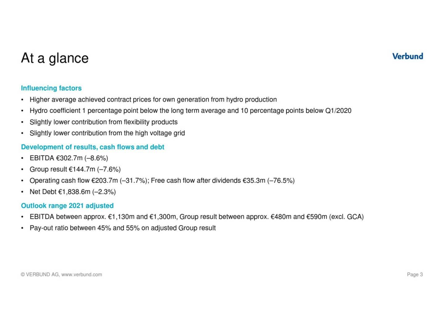 Verbund - At a glance