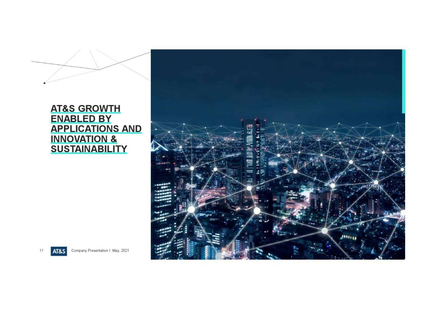 AT&S - AT&S growth enabled by applications and innovation & sustainability 