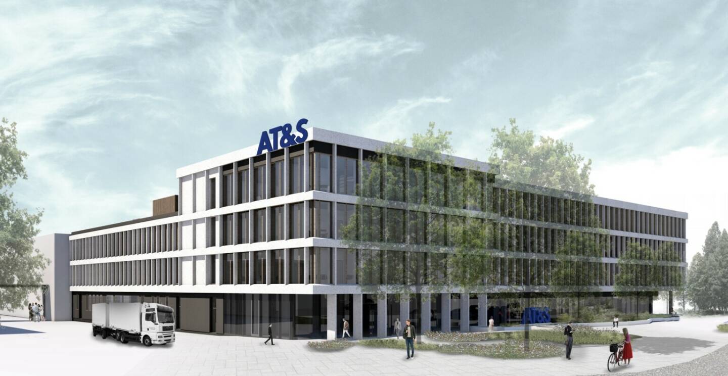 Um dem steigenden Platzbedarf zu entsprechen, hat sich AT&S entschlossen, ein zeitgemäßes und modernes neues Bürogebäude zu errichten. Im neuen Office-Gebäude wird auf insgesamt 8.322 Quadratmetern Büroraum für etwa 300 neue und bestehende hochqualifizierte Arbeitskräfte geschaffen. Damit können die Flächen, die derzeit als Büros verwendet werden, wieder für die Leiterplattenfertigung genutzt werden. Credit: AT&S