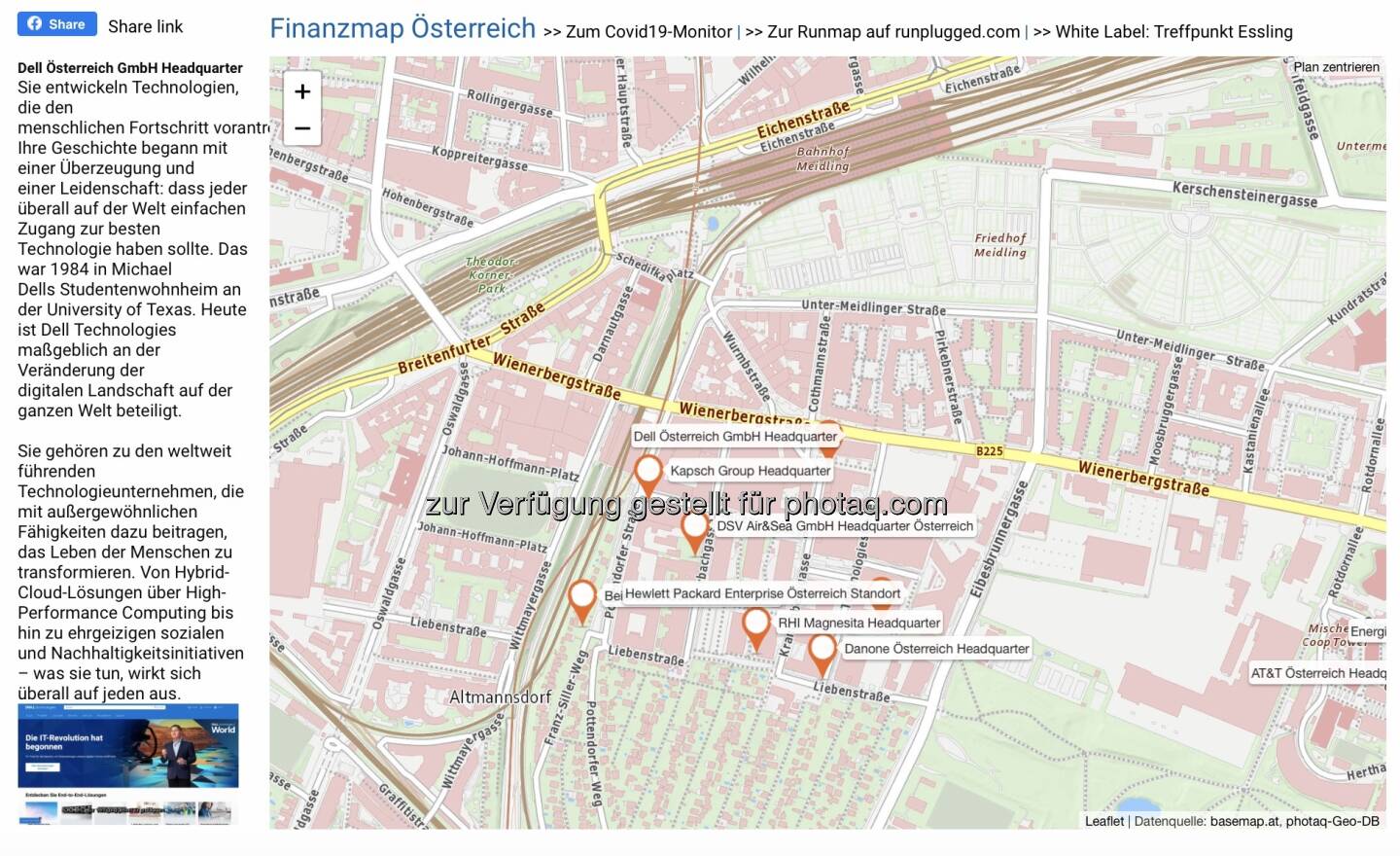 Dell Österreich GmbH Headquarter auf http://www.boerse-social.com/finanzmap