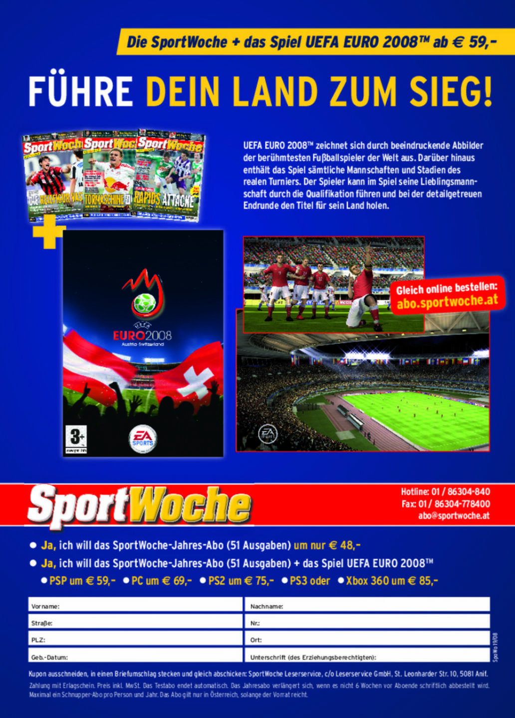 Sport Woche - Sport Woche Anzeigen Euro 2008