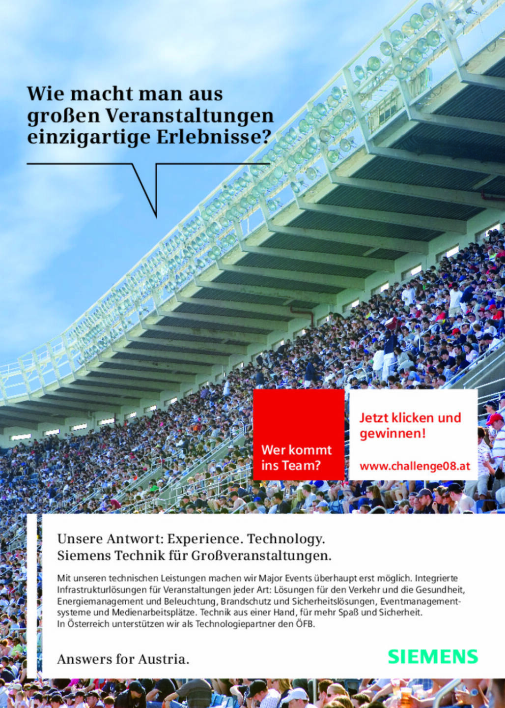 Siemens - Sport Woche Anzeigen Euro 2008