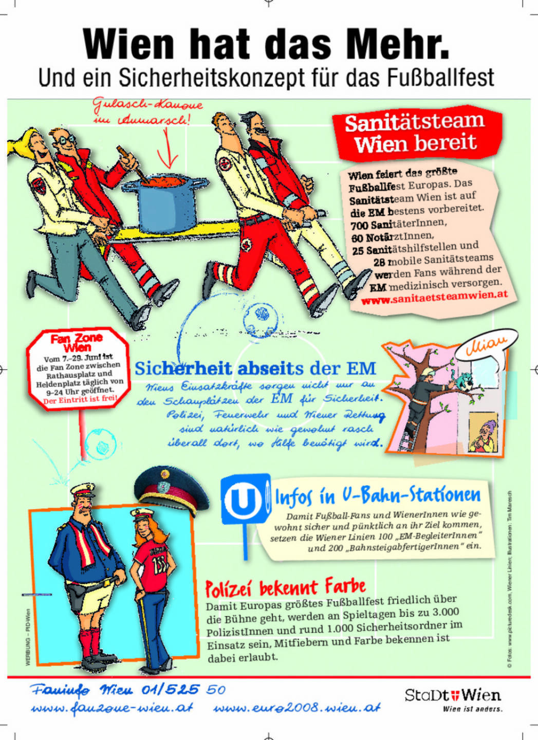 Stadt Wien  - Sport Woche Anzeigen Euro 2008