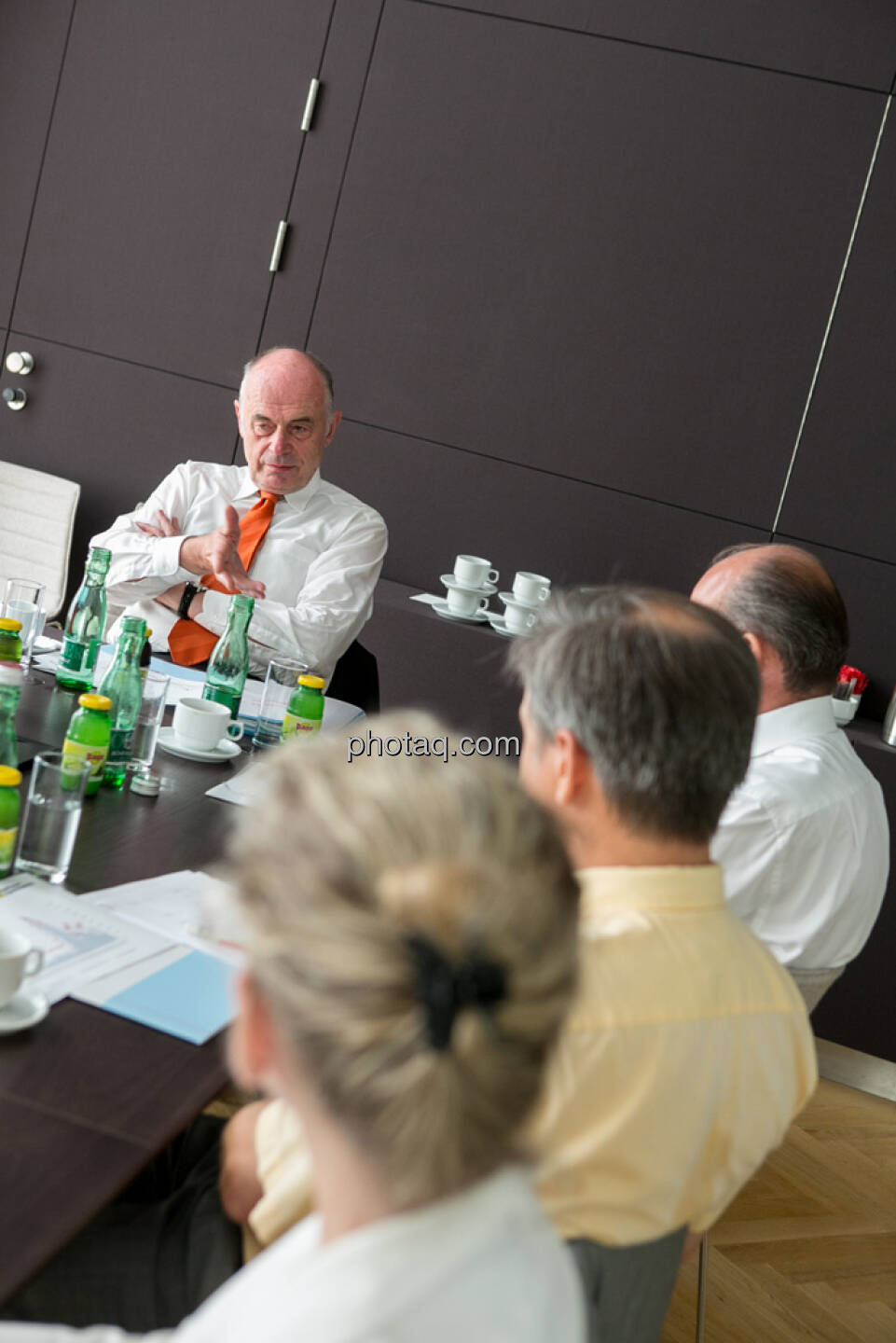 Wolfgang Nolz (Kapitalmarktbeauftragter, BMF), Michael Spiss (RCB), Heinrich Traumüller (Büro des Kapitalmarktbeauftragten, BMF), Andrea Pelinka-Kinz (RCB)