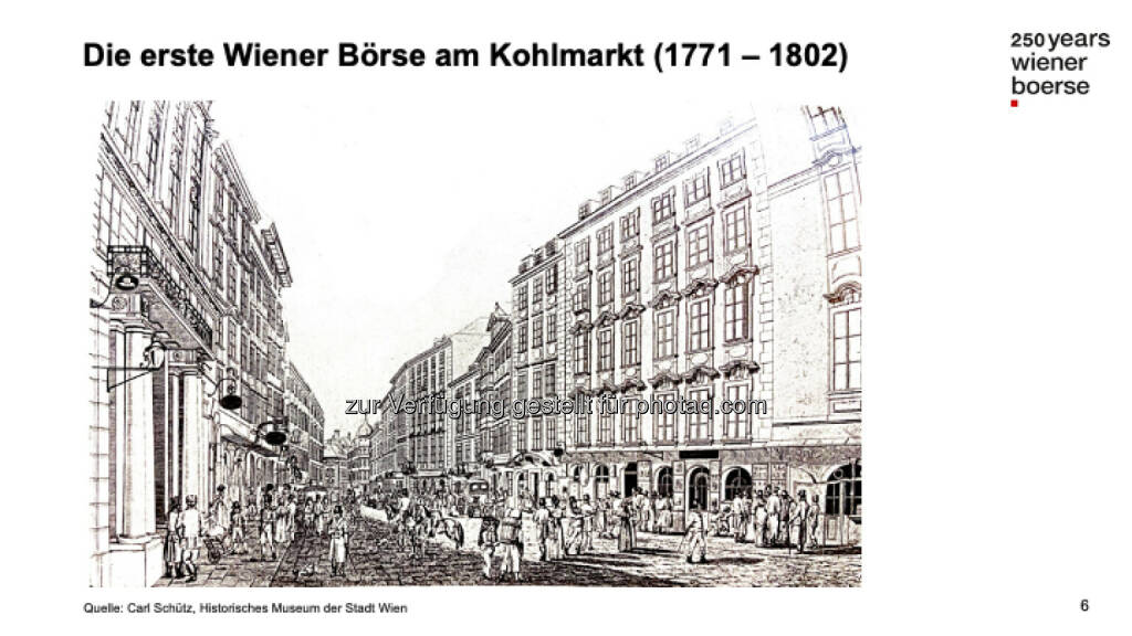 Die erste Wiener Börse am Kohlmarkt (1771-1802) (13.06.2021)