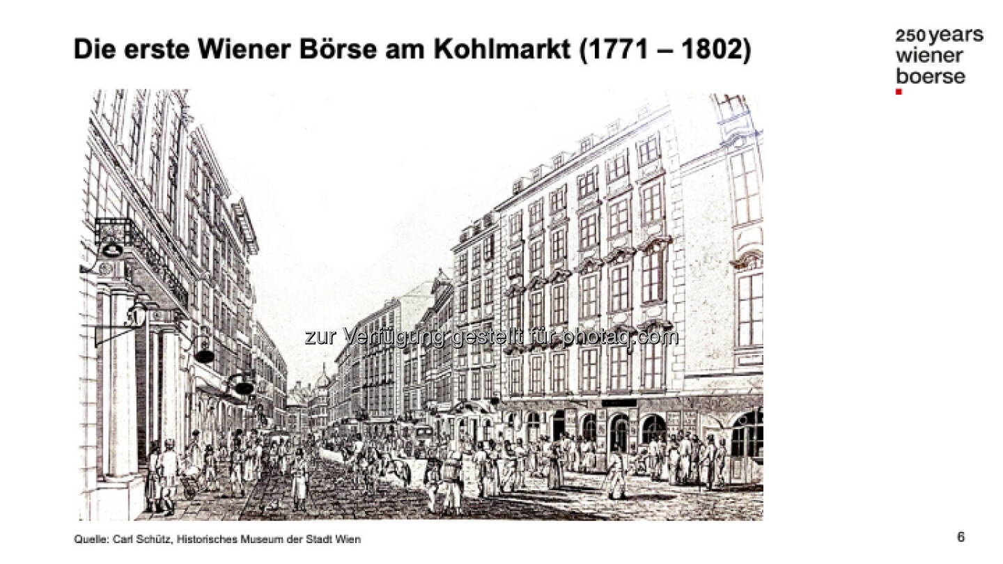 Die erste Wiener Börse am Kohlmarkt (1771-1802)