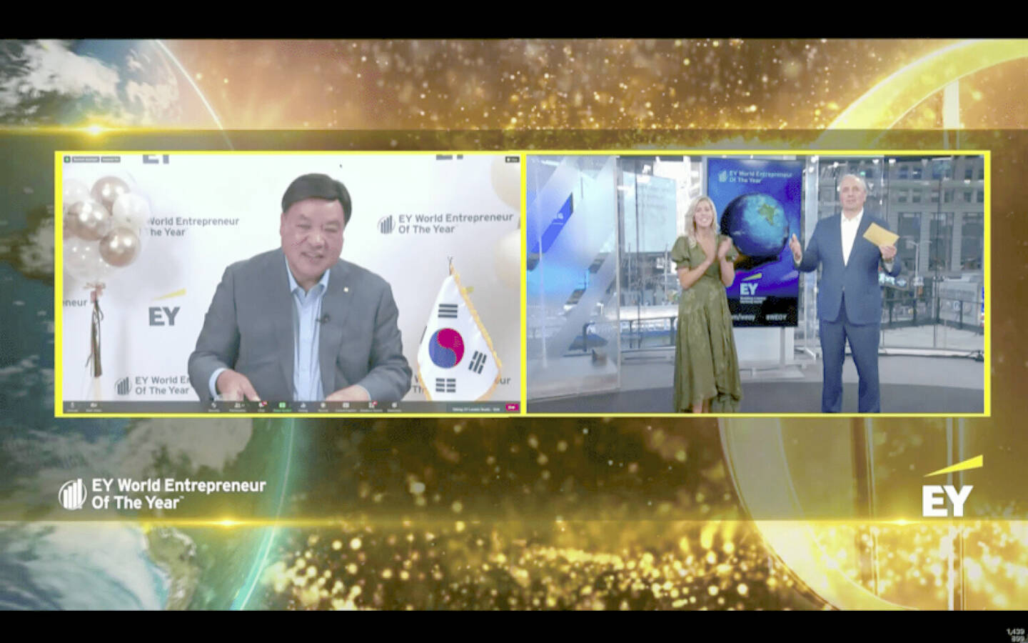 JungJin SEO hat sich den Titel &bdquo;EY World Entrepreneur Of The Year&ldquo; gesichert. Bei der Wahl am 10. Juni, die aufgrund der Corona-Pandemie virtuell stattfand, setzte sich der Ehrenvorsitzende der in S&uuml;dkorea ans&auml;ssigen Celltrion Group gegen die Konkurrenz aus rund 50 L&auml;ndern durch. Damit ist er der erste Preistr&auml;ger aus S&uuml;dkorea. Credit: EY