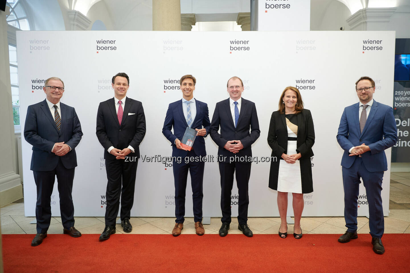 Kopf (WKO), Boschan, Christoph M. Gabriel & CEO Gerald Mayer (AMAG), Herrmann, Maxian (ÖVFA) - Wiener Börse Preis 2021