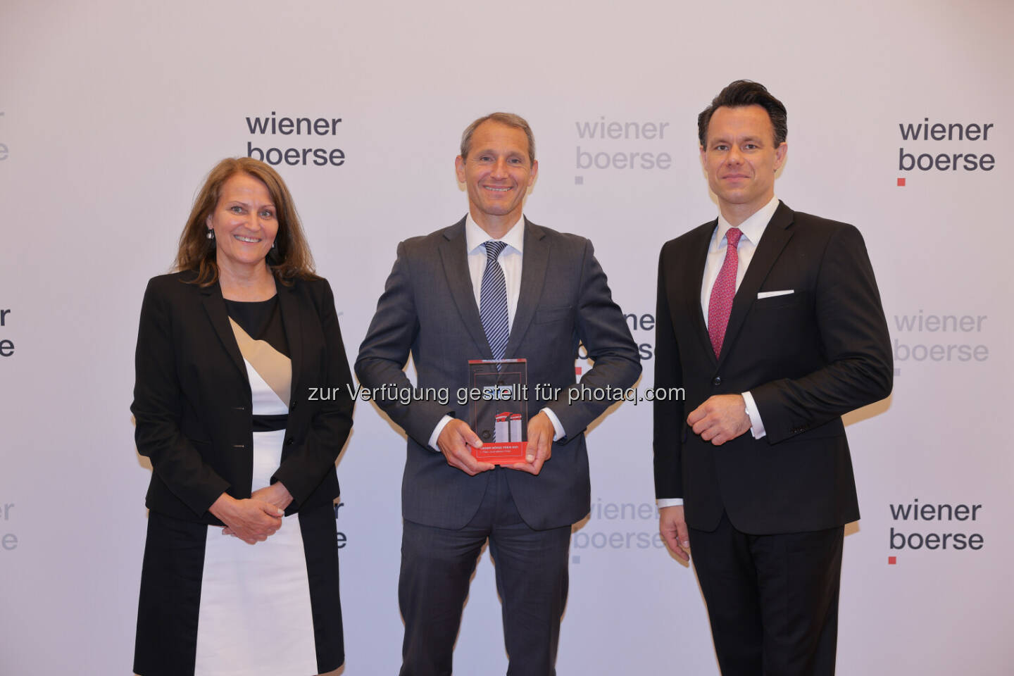 Christoph Boschan, Stefan Dörfler (Erste Group Bank), Andrea Herrmann - Wiener Börse Preis 2021