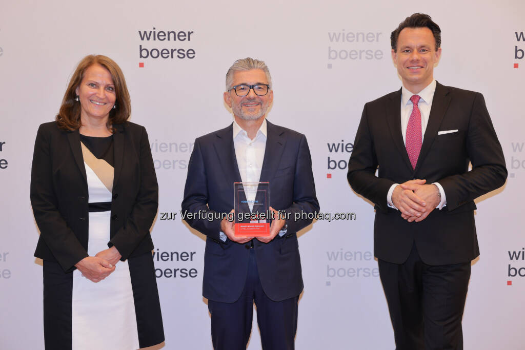 Andrea Herrmann, Herbert Eibensteiner (voestalpine), Christoph Boschan - Wiener Börse Preis 2021 (22.06.2021) 