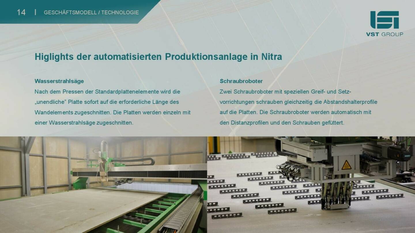 VST - Highlights der automatisierten Produktionsanlage in Nitra