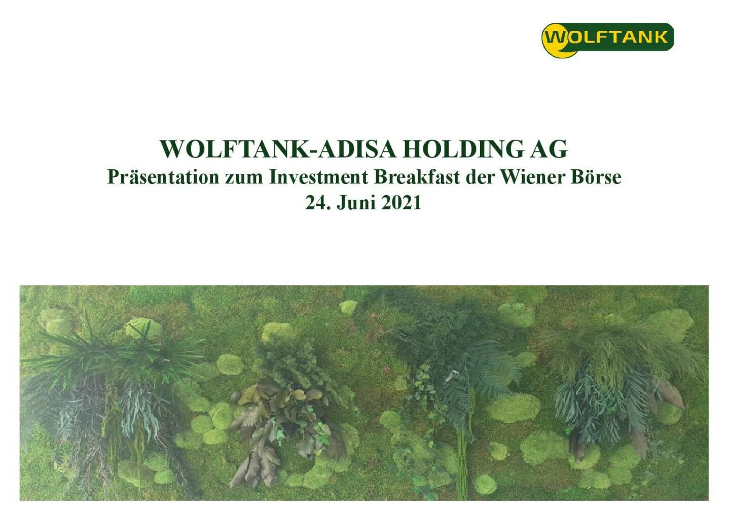 Wolftank - Präsentation zum Investment Breakfast der Wiener Börse