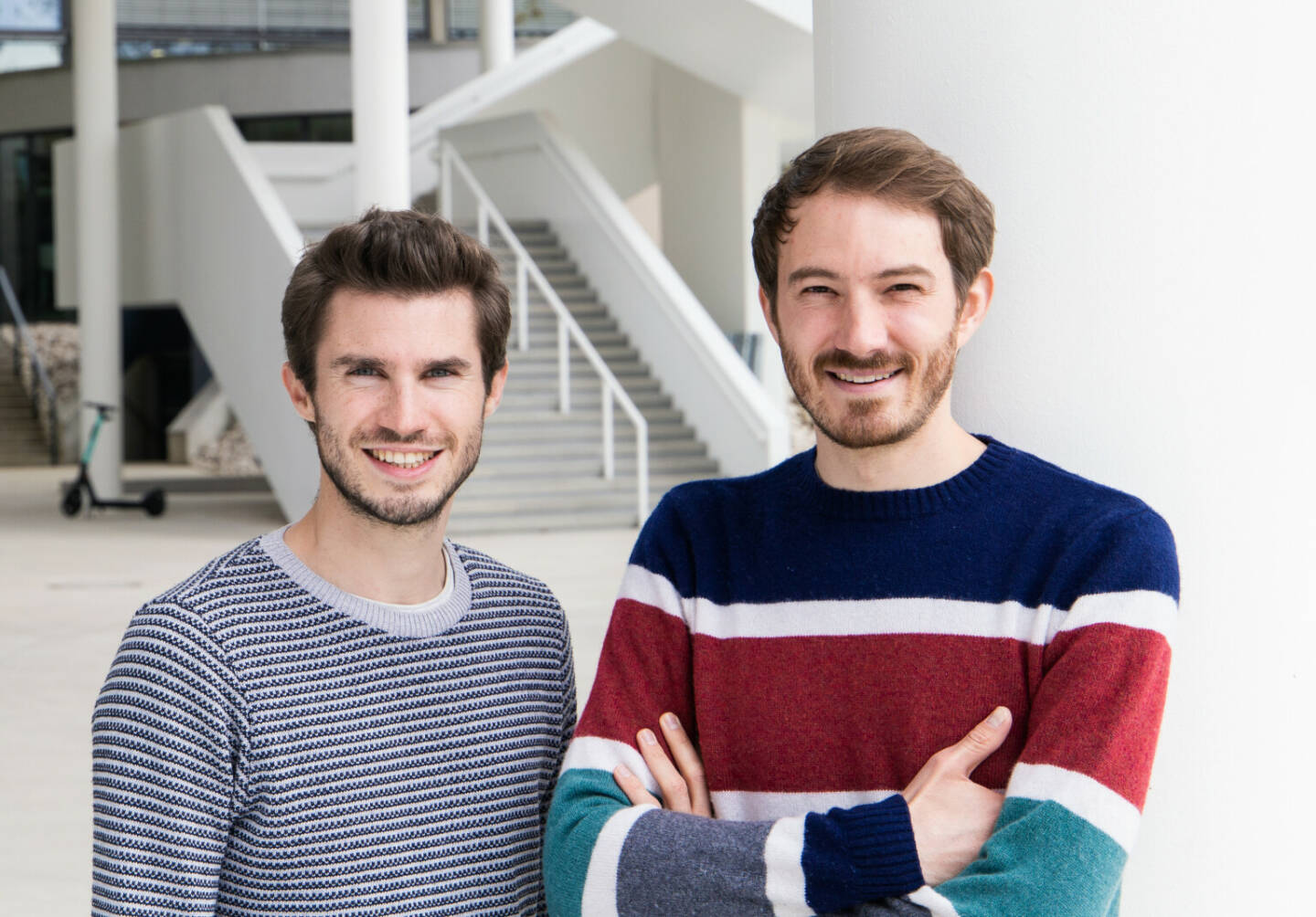 Maschmeyers seed + speed, Gschwandtners 8eyes und der OÖ HightechFonds investieren in österreichisches HR-Startup TeamEcho: 1,3 Millionen Euro für eine bessere Arbeitswelt; avid Schellander (Co-Founder TeamEcho), Markus Koblmüller (Co-Founder TeamEcho), Credit: TeamEcho