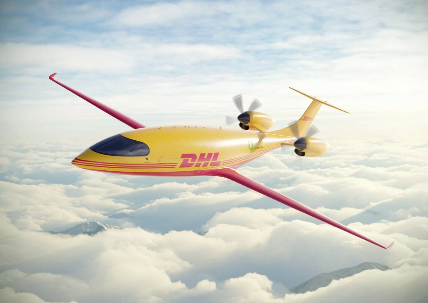 DHL Express (Austria) GmbH: DHL Express startet in emissionsfreie Zukunft der Luftfahrt: Kauf der ersten vollständig elektrischen Frachtflugzeuge von Eviation; Credit: Fotocredit:DHL Express Austria