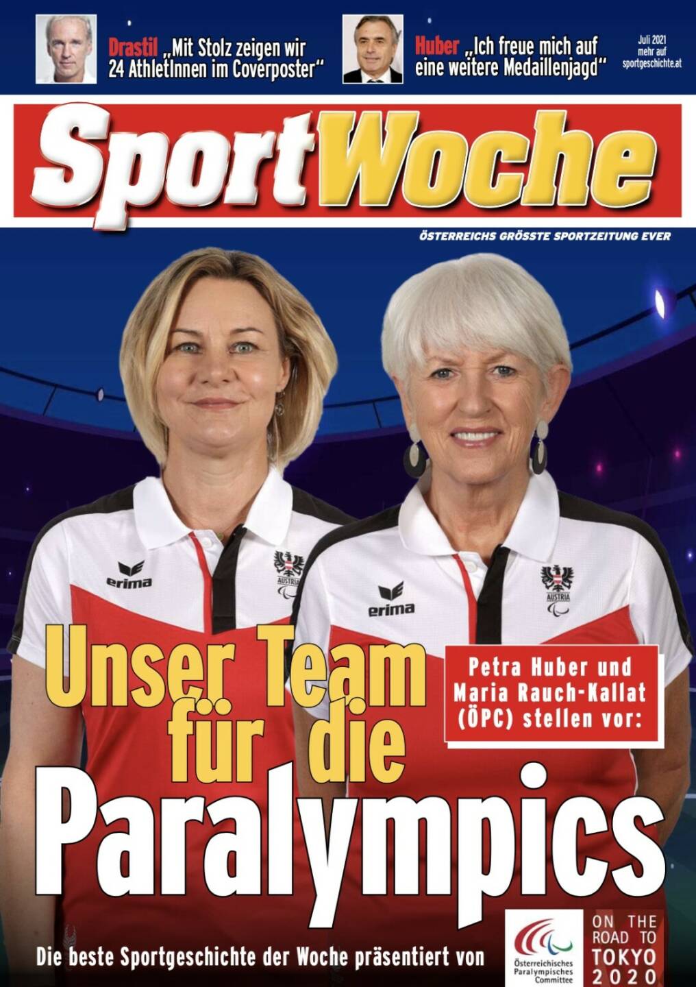 Petra Huber und Maria Rauch-Kallat (ÖPC) stellen vor: Unser Team für die Paralympics