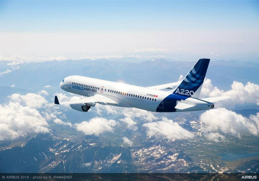 Mit der Unterzeichnung des Vertrages zur Fertigung der A220 Leitwerkskomponenten weiter FACC die langjährige Partnerschaft mit Airbus weiter aus. © Airbus - Sylvain Ramadier, © Aussender (06.09.2021) 