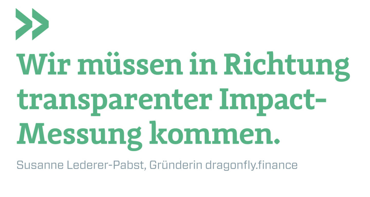 Wir müssen in Richtung transparenter Impact-Messung kommen.
Susanne Lederer-Pabst, Gründerin dragonfly.finance