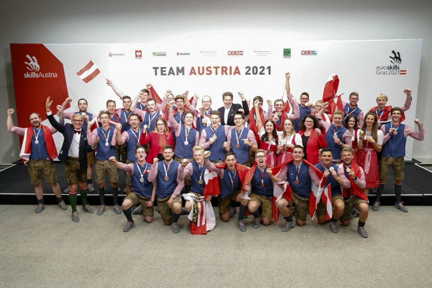 Wirtschaftskammer Österreich: Rekord bei EuroSkills2021 in Graz: Team Austria holt 33 Medaillen, Fotocredit:WKÖ/SkillsAustria/Florian Wieser