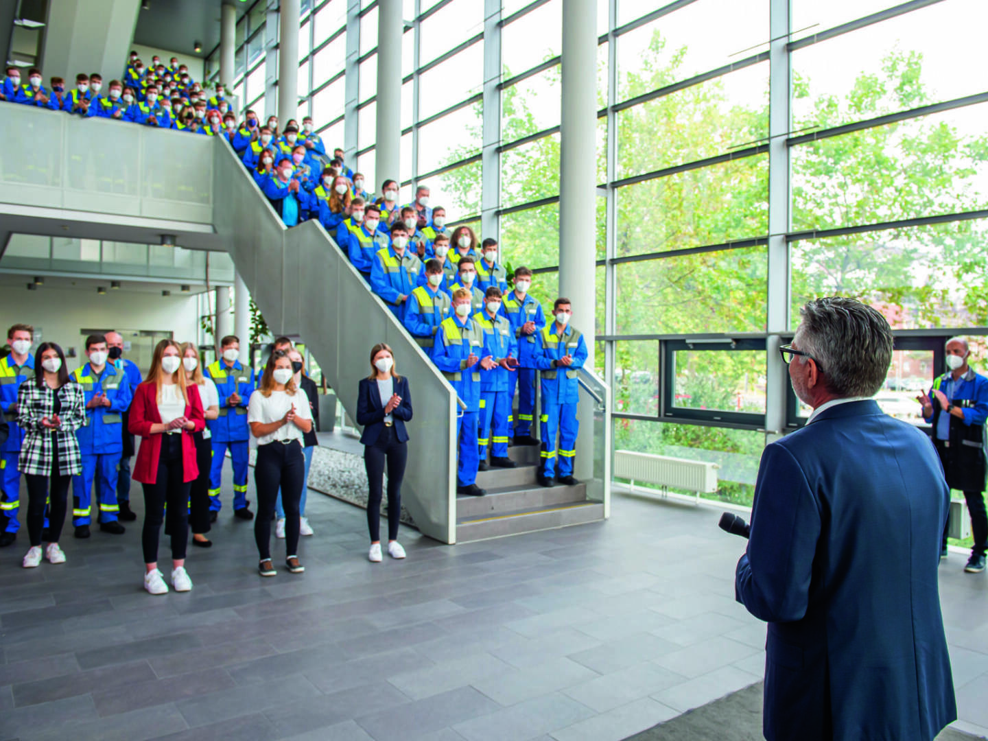 voestalpine: Rund 450 voestalpine-Lehrlinge an 40 Ausbildungsstandorten in Österreich, Deutschland und der Schweiz nehmen am mittlerweile 9. Konzernlehrlingstag des Stahl- und Technologiekonzerns teil. Credit: voestalpine