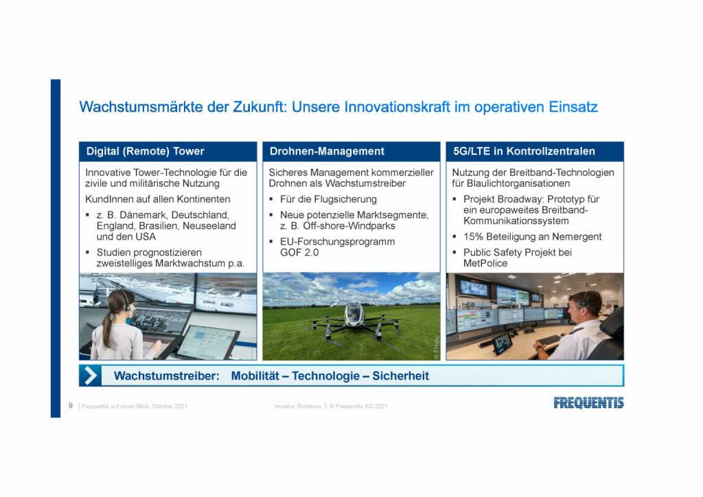 Frequentis - Wachstumsmärkte der Zukunft (12.10.2021) 