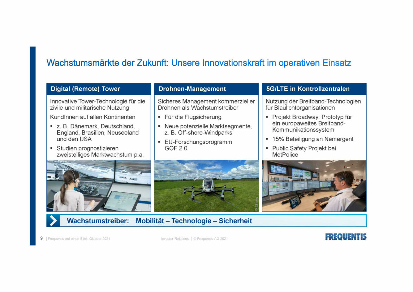 Frequentis - Wachstumsmärkte der Zukunft