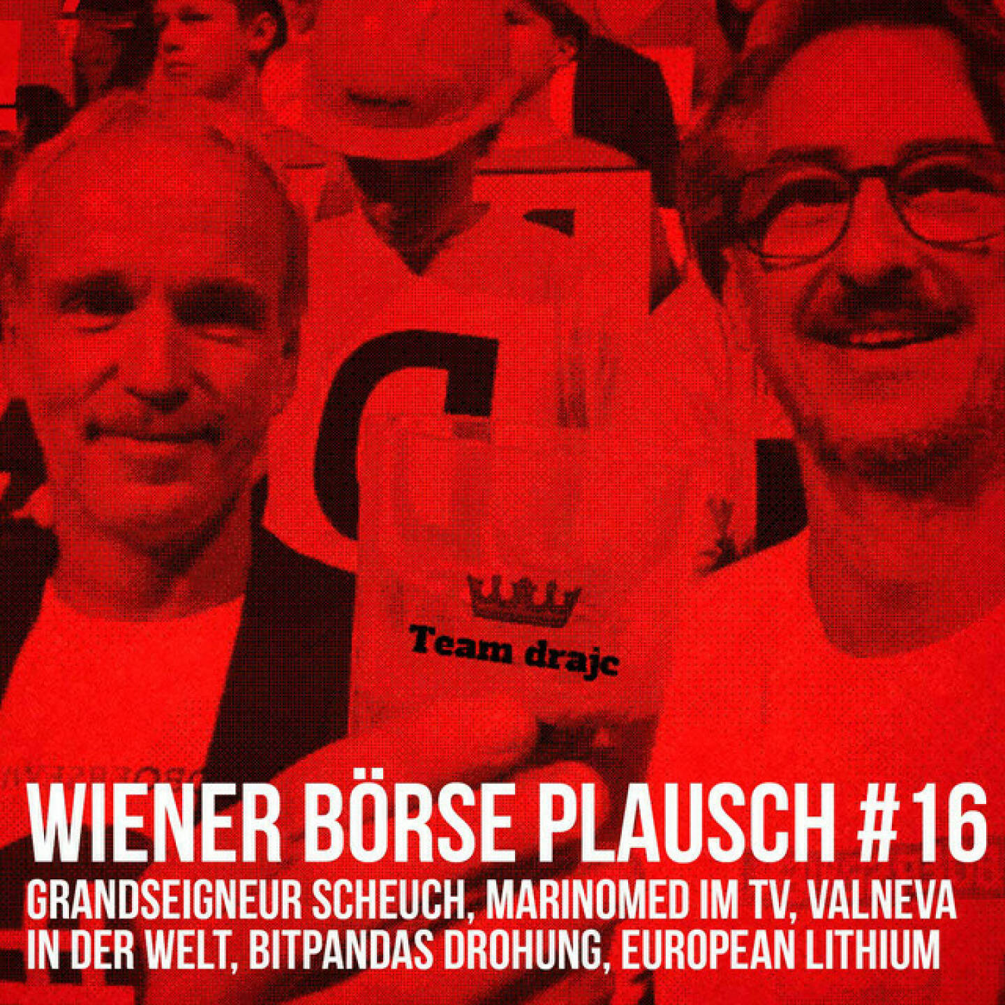 https://open.spotify.com/episode/1LagL0qR1NhC2UUjDfKPdA
Wiener Börse Plausch #16: Grandseigneur Scheuch, Marinomed im TV, Valneva in der Welt, Bitpandas Drohung, European Lithi - Team drajc, das sind die Börse Social Network Eigentümer Christian Drastil und Josef Chladek, quatscht in „Wiener Börse Plausch #16 wieder über das aktuelle Geschehen in Wien. Gesprochen wird heute über den AT&S-Rekord, Kimmichs Hoffnung Valneva, Marinomed im TV, Grandseigneur Scheuch, Raiffeisen/RCB, Bitpandas Drohung und European Lithium.   Die November-Folgen vom Wiener Börse Plausch sind präsentiert von der Rosinger Group, die sich mit einem Angebot an Listing-Interessierte UnternehmerInnen richtet und einen Rekord im Rosgix feiern kann.   Verlinkt werden: Marinomed auf Servus TV: https://www.servustv.com/aktuelles/v/aa-27zbb2xfn2111/ Wienerberger und RBI/RCB im http://www.boerse-social.com/podcast/don .  Risikohinweis: Die hier veröffentlichten Gedanken sind weder als Empfehlung noch als ein Angebot oder eine Aufforderung zum An- oder Verkauf von Finanzinstrumenten zu verstehen und sollen auch nicht so verstanden werden. Sie stellen lediglich die persönliche Meinung der Podcastmacher dar. Der Handel mit Finanzprodukten unterliegt einem Risiko. Sie können Ihr eingesetztes Kapital verlieren.